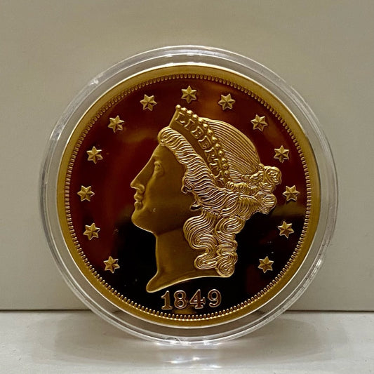 National Collectors Mint,  1849, $20.00 Tribute Gold Plated Coin