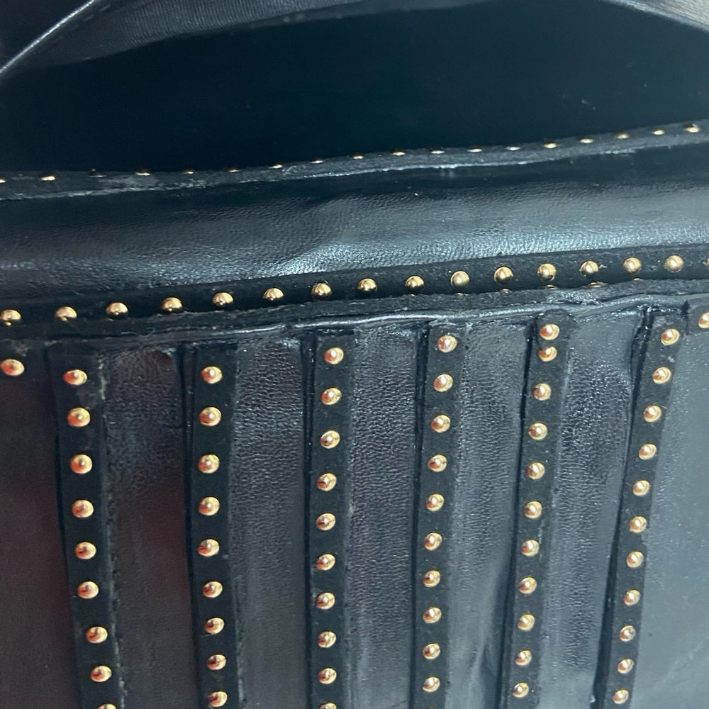 Vintage Chanel Black Leather Long Wallet-Crossbody