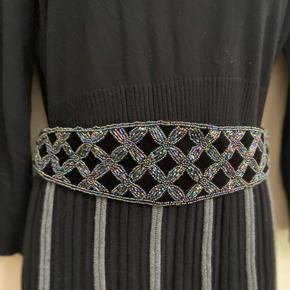 Iridescent- Multi-color beaded Elastic Belt 28in x 32in