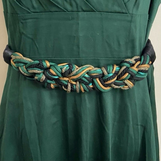 Green Corded Elastic Belt (M-L)
