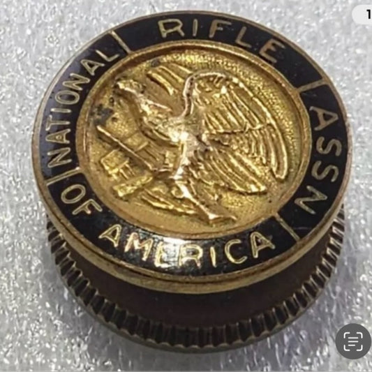 Vintage Collectible, 10 K Yellow Gold Filled NRA Rifle Association Tie Pins