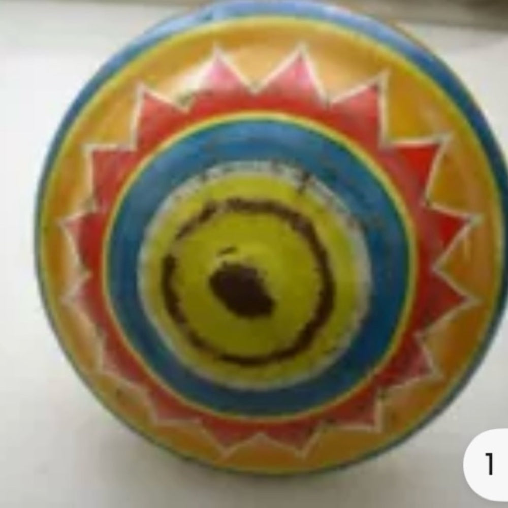 Vintage, Ohio Art Metal-Wood Circus Top