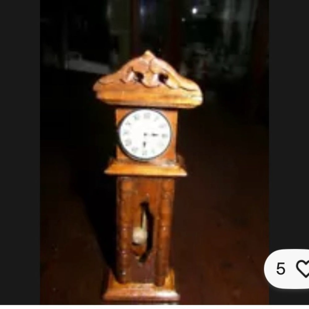 Vintage, 7-piece Mahogany Dollhouse Furniture in Original Box