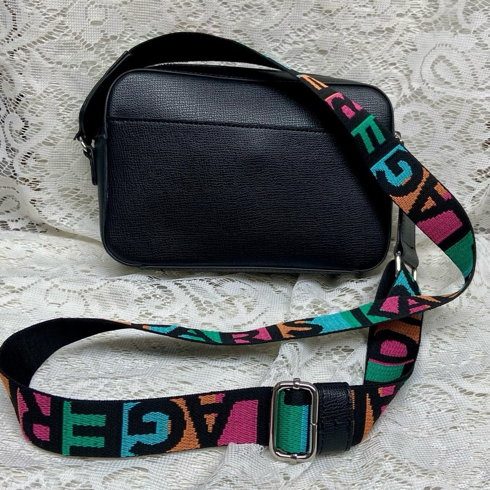 Karl Lagerfeld  Multi-color -Black Adjustable Shoulder-Crossbody Bag 9x6x2