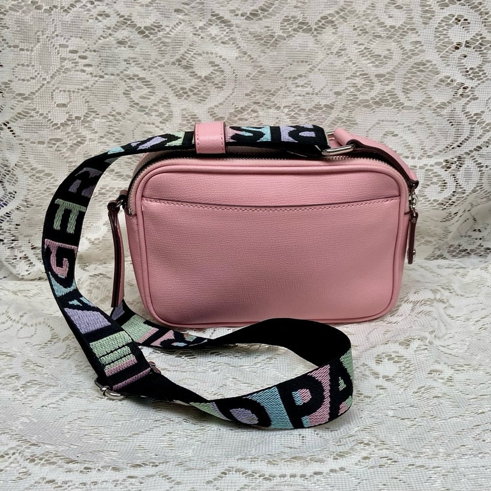 Karl Lagerfeld Pink Adjustable Shoulder-Crossbody Bag 9inx6inx3in