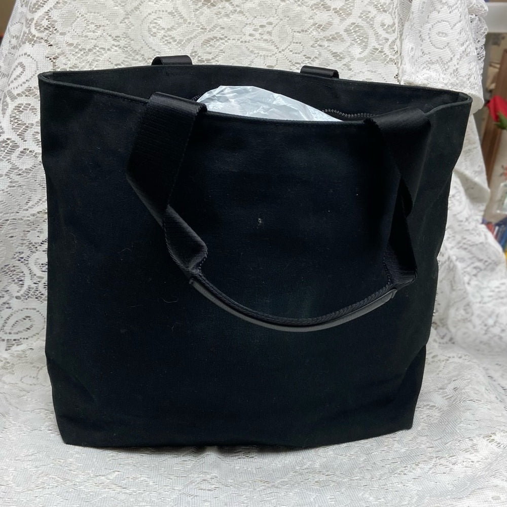 Karl Lagerfeld Black- Multi colored Sequined Handbag Tote 14in x 13in x 6in