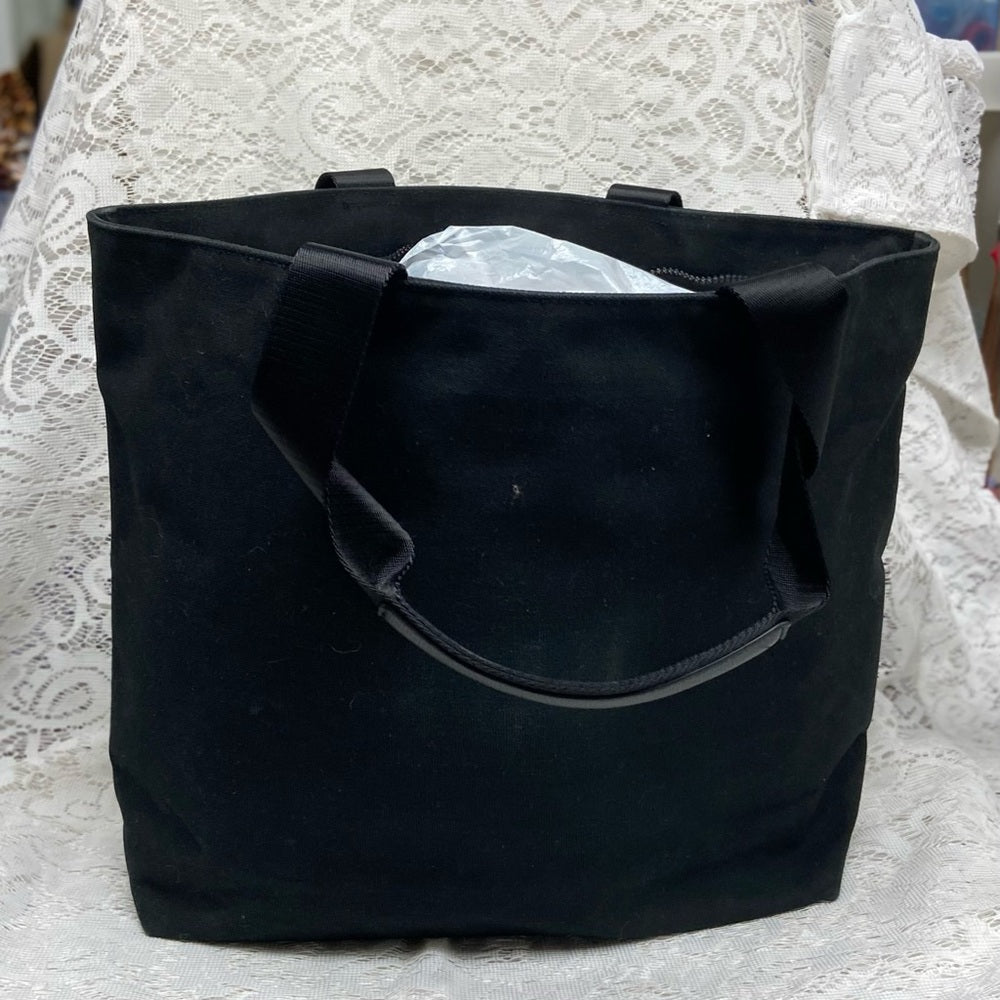Karl Lagerfeld Black- Multi colored Sequined Handbag Tote 14in x 13in x 6in