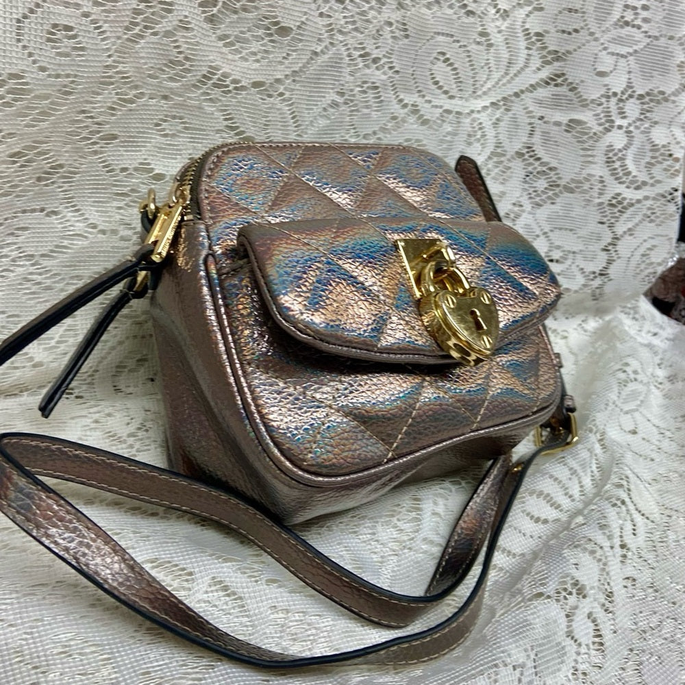 Juicy Couture Iridescent Leather Small Evening Bag-Crossbody 7.5in x 6in x 3in