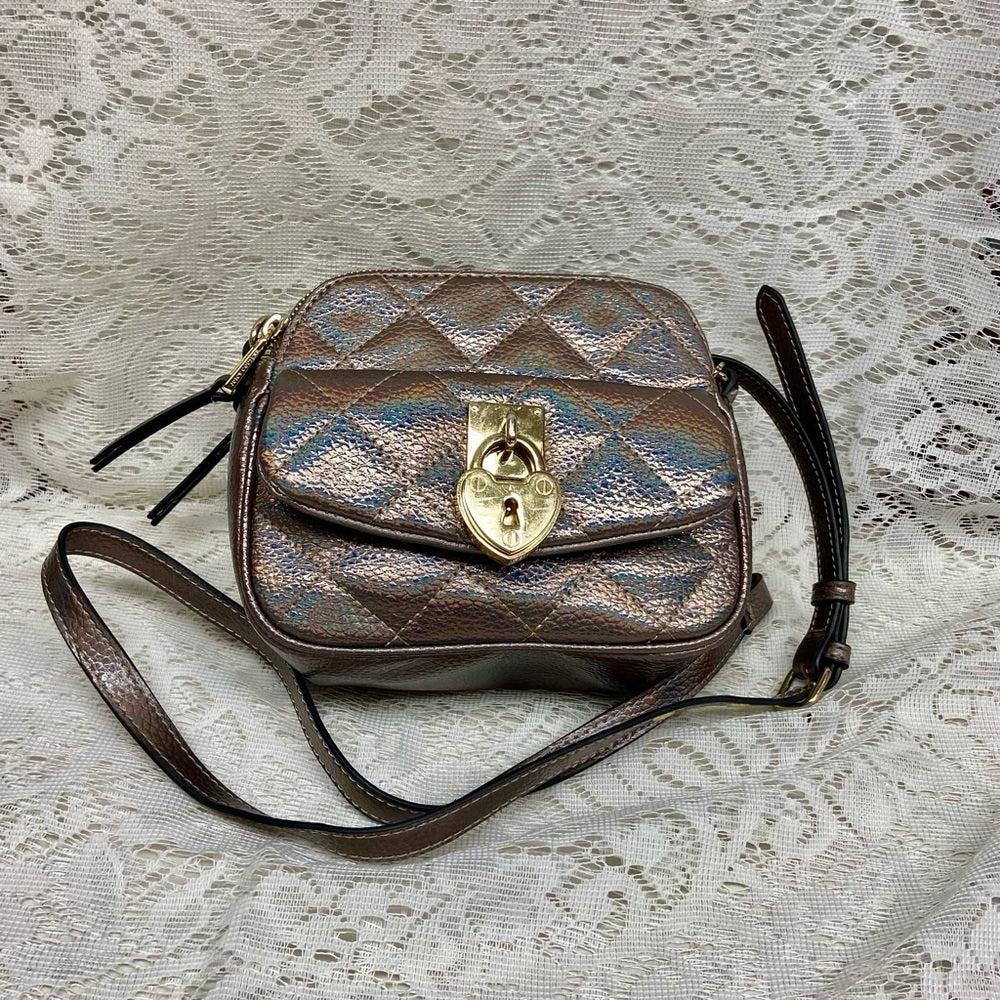 Juicy Couture Iridescent Leather Small Evening Bag-Crossbody 7.5in x 6in x 3in