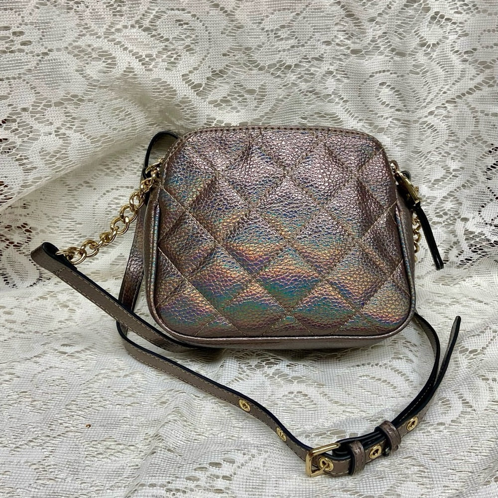 Juicy Couture Iridescent Leather Small Evening Bag-Crossbody 7.5in x 6in x 3in