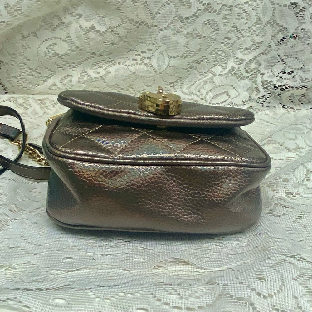 Juicy Couture Iridescent Leather Small Evening Bag-Crossbody 7.5in x 6in x 3in