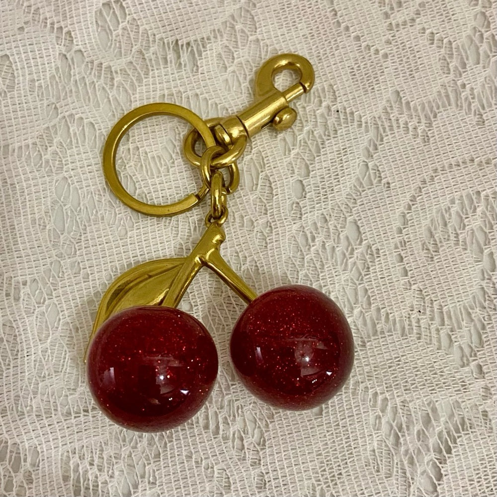 Cherries Handbag Charm-Key Chain
