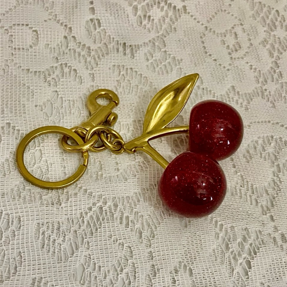 Cherries Handbag Charm-Key Chain