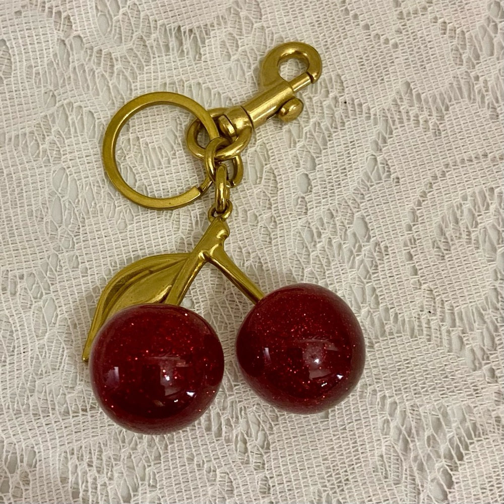 Cherries Handbag Charm-Key Chain