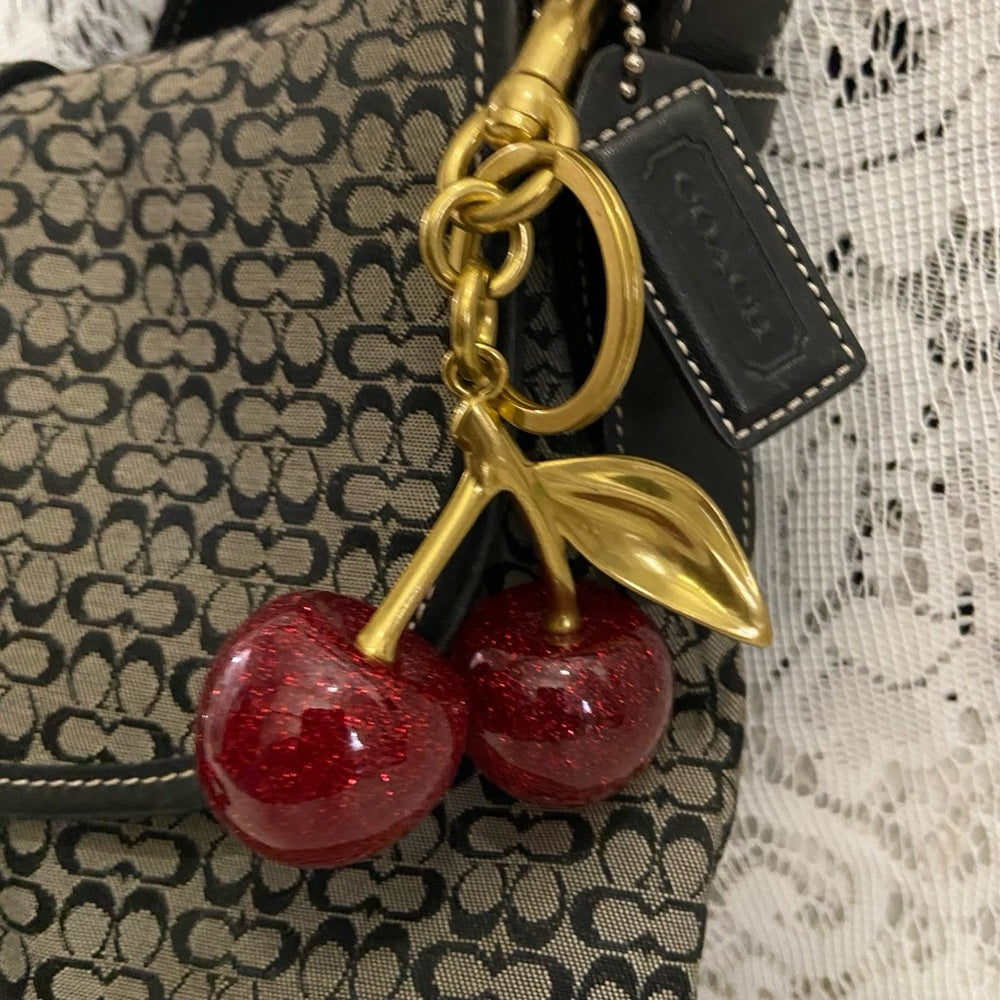 Cherries Handbag Charm-Key Chain