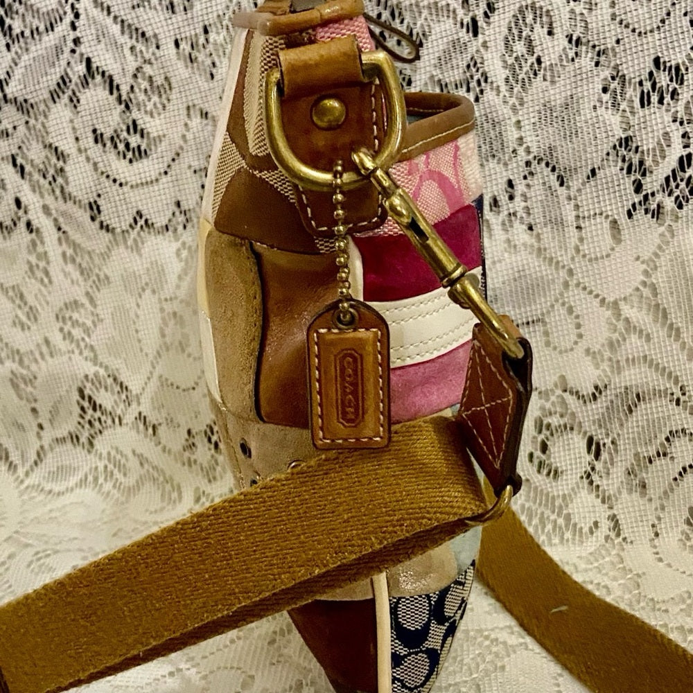 Coach - Multi-color Patchwork Crossbody and Wristlet Set
