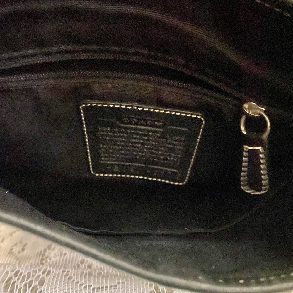 Coach -Vintage Soho Black White Jacquard Signature Crossbody and Wristlet Set