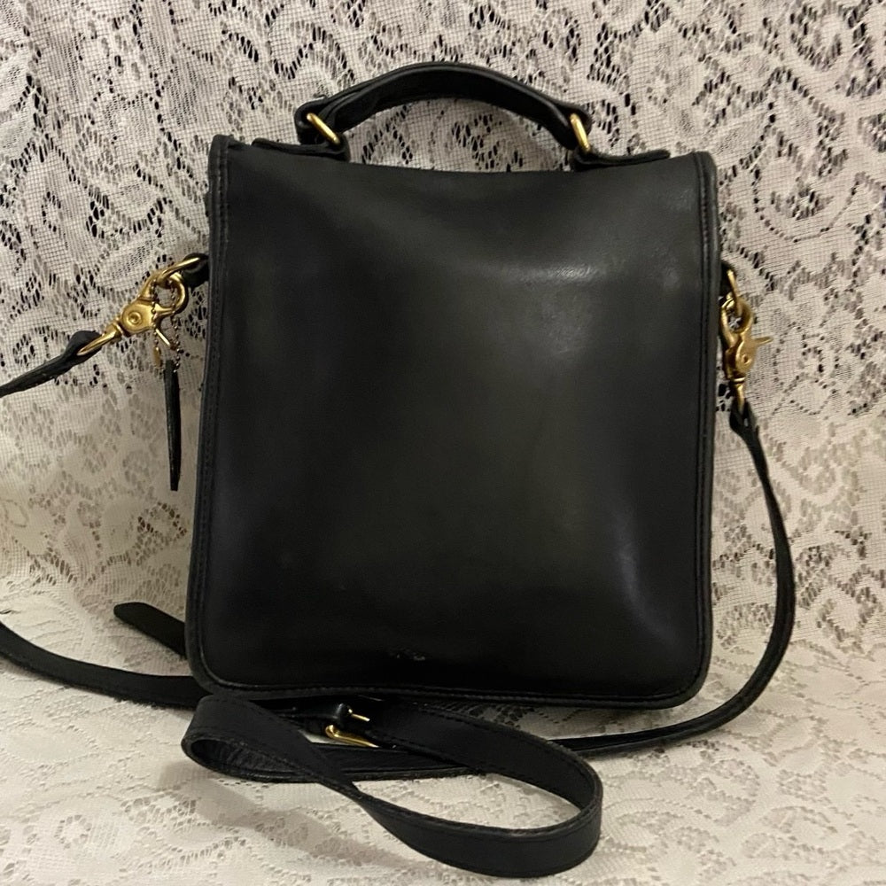 Coach 9927- Willis Black Leather Crossbody Bag