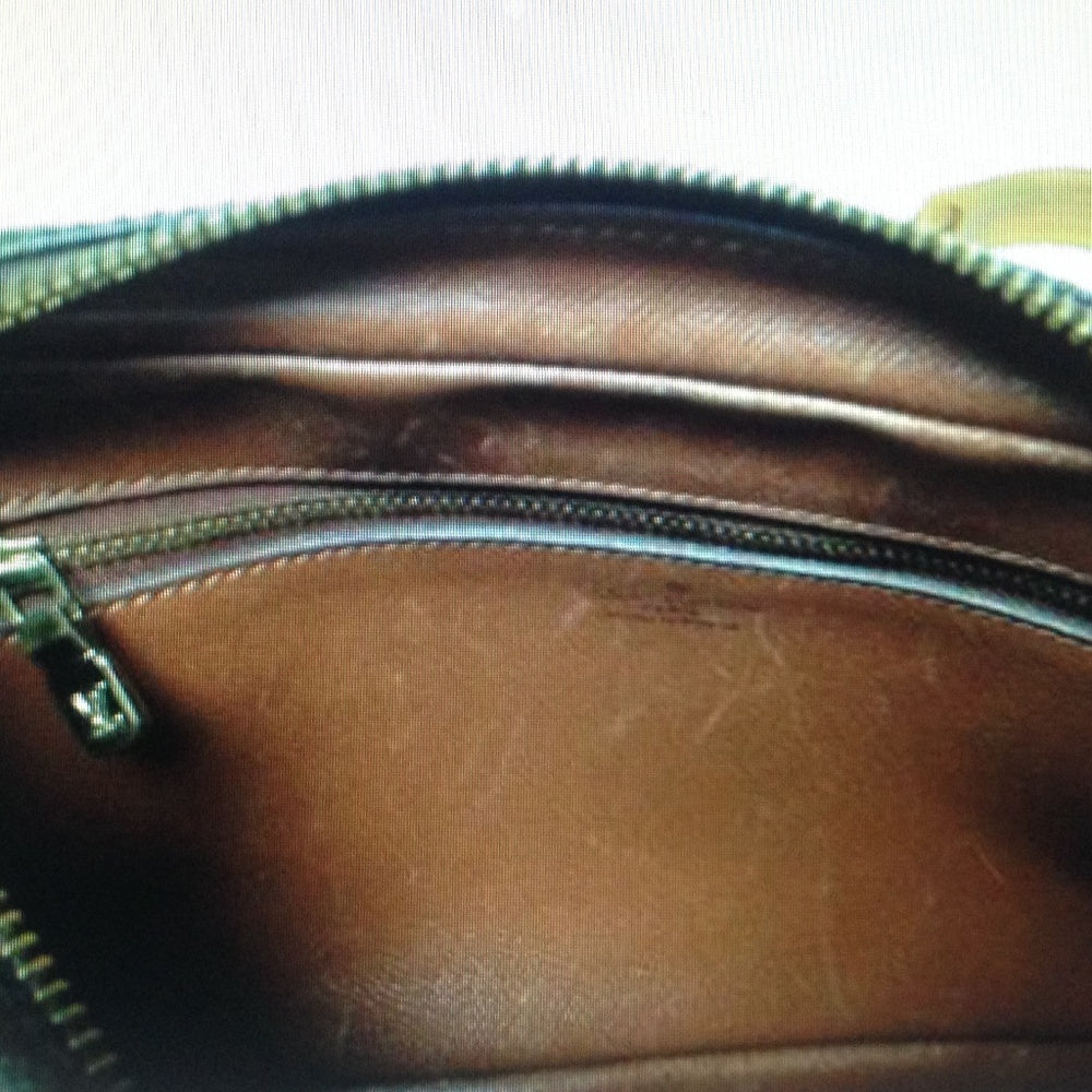 Authentic, Louis Vuitton Mono Leather Trocadero