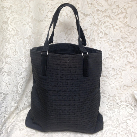 Christian Dior Large BlackMono Trotter Canvas Tote