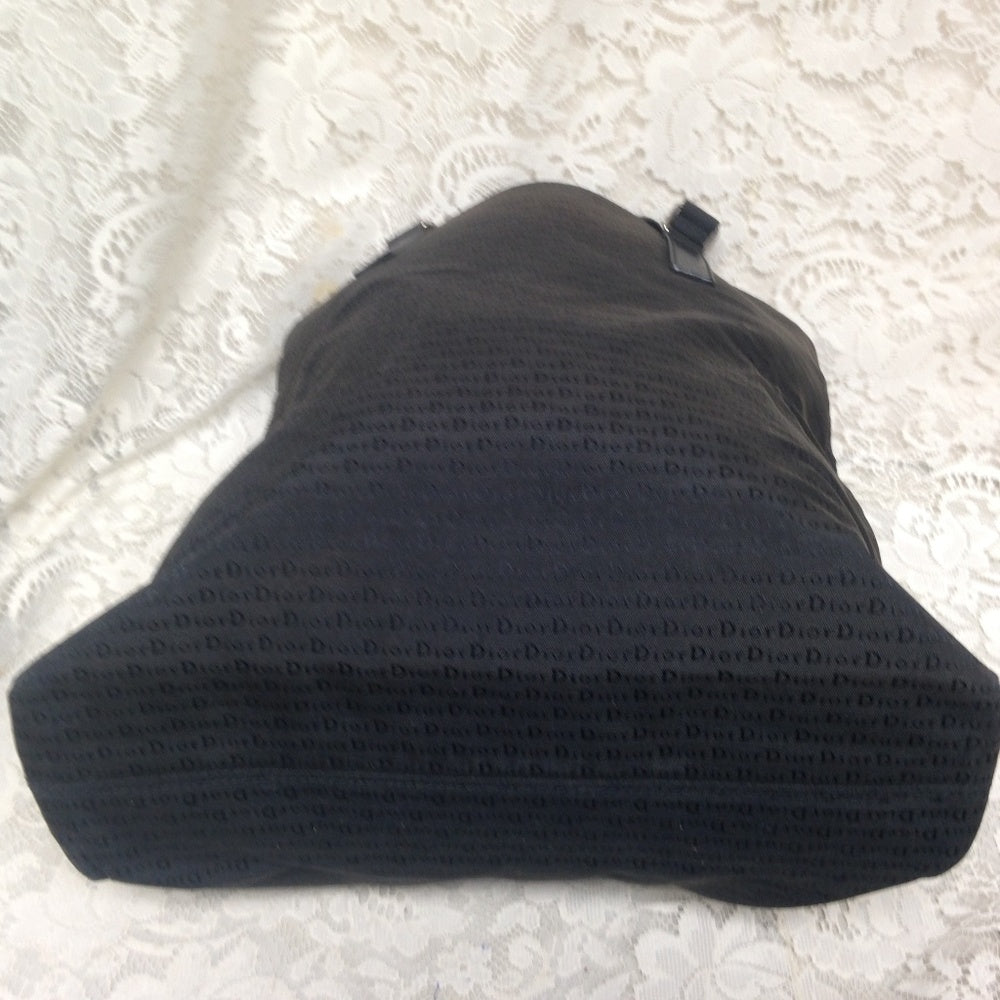 Christian Dior Large BlackMono Trotter Canvas Tote