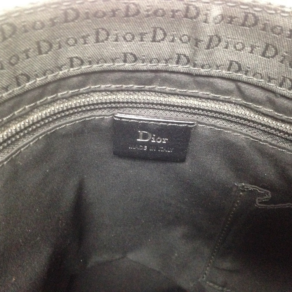 Christian Dior Large BlackMono Trotter Canvas Tote
