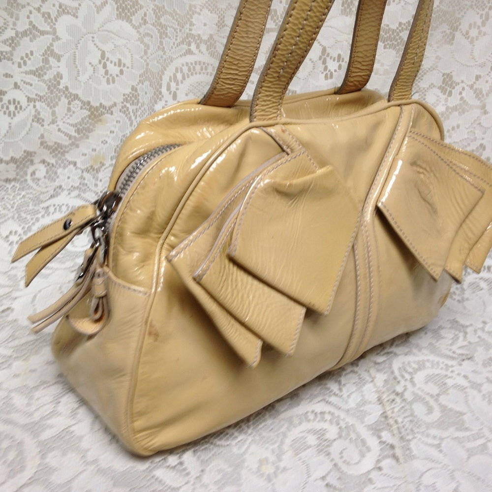 Yves Saint Laurent Yellow Patent Leather Handbag