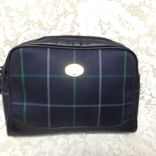 Burberry Blue Plaid, Clutch Cosmetic Bag