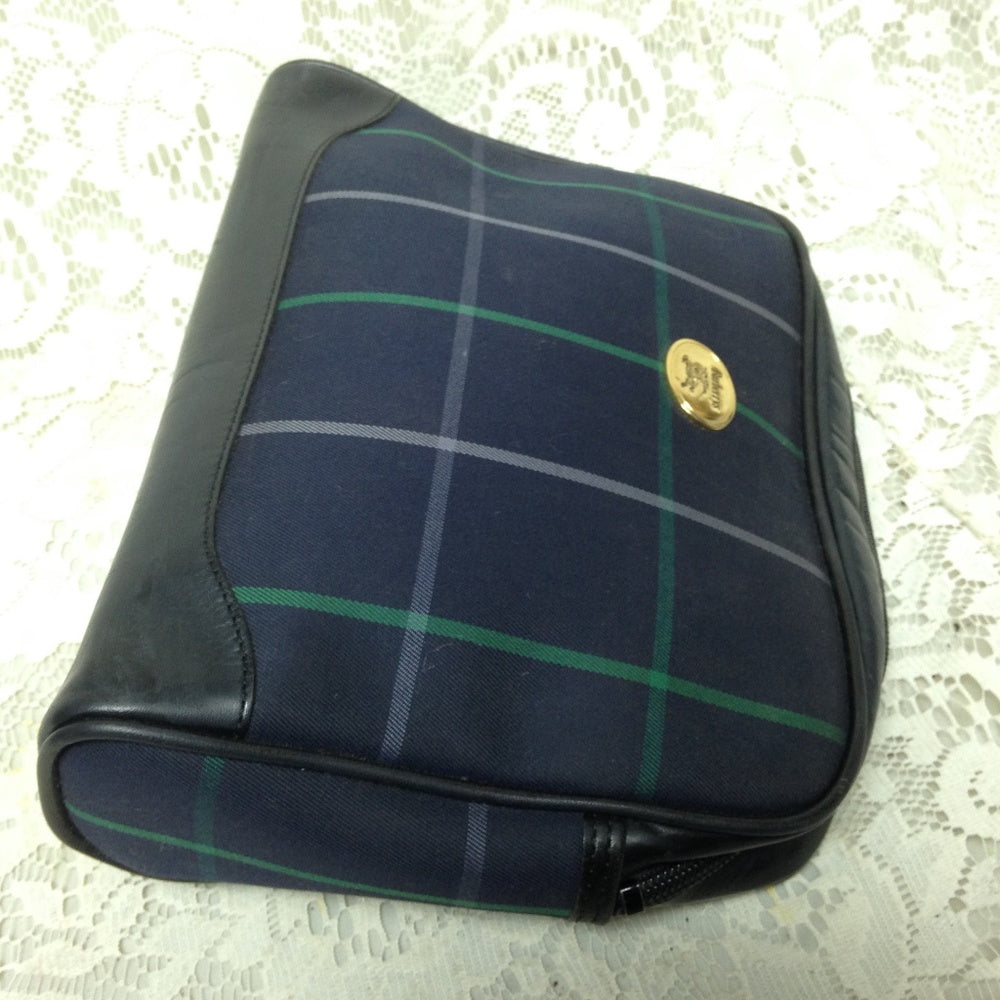 Burberry Blue Plaid, Clutch Cosmetic Bag