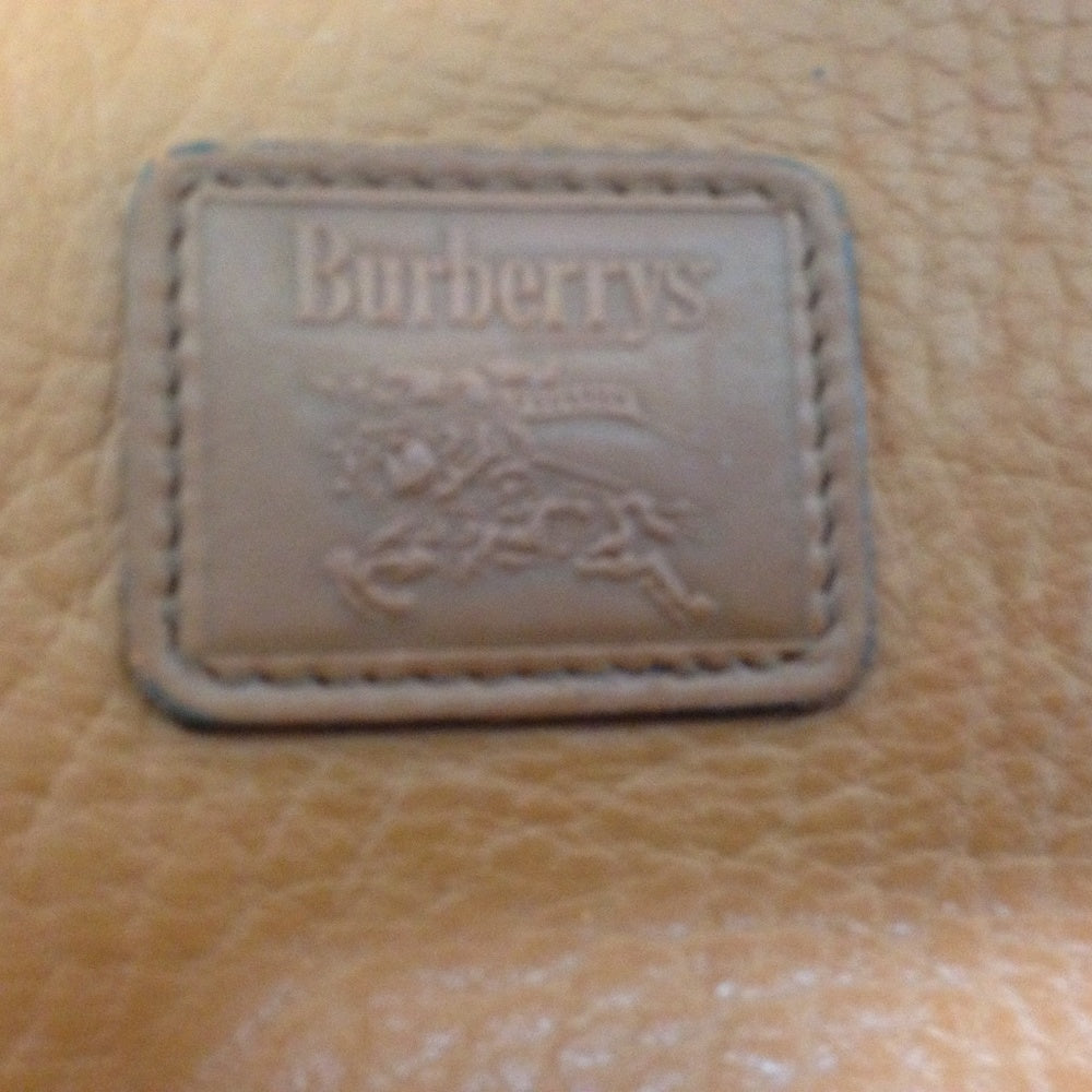 Authentic Burberrry, Tan-Brown Leather Briefcase