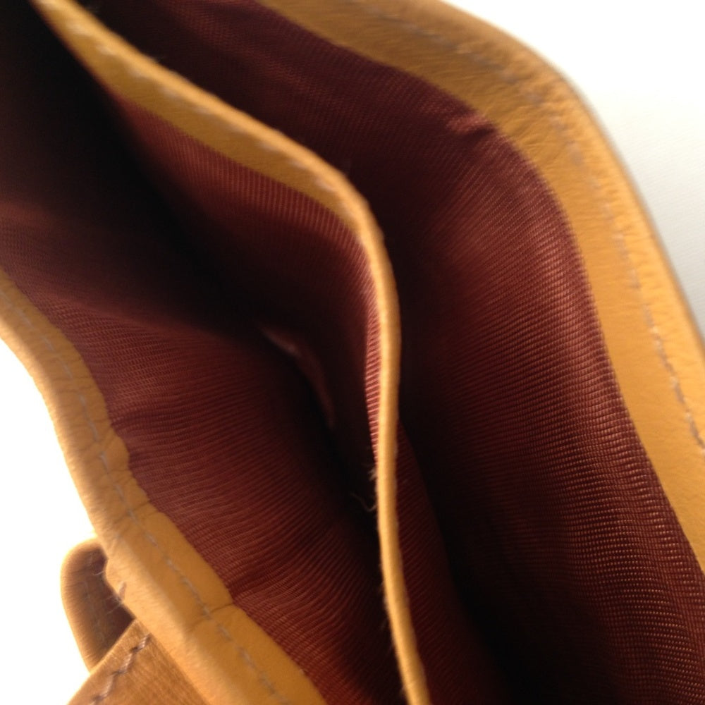 Celine, Brown Macadam Leather Compact Wallet