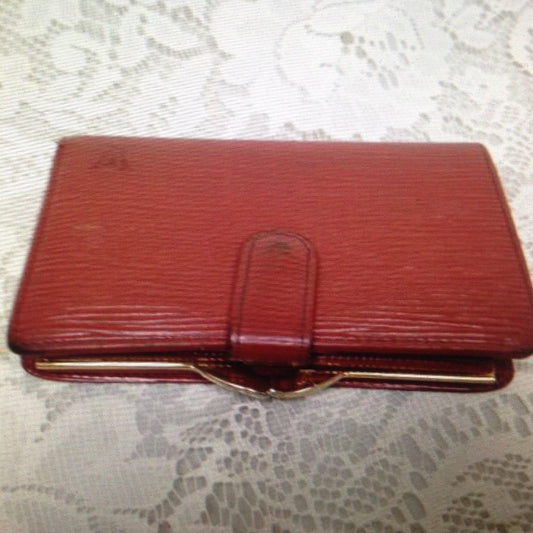 Authentic, Louis Vuitton Brown Epi Leather Wallet-