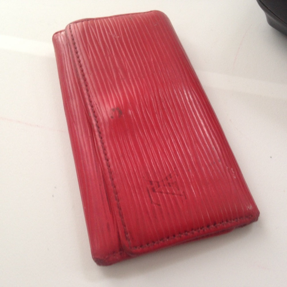 Authentic, Louis Vuitton, Red Epi Leather 4-Hooks