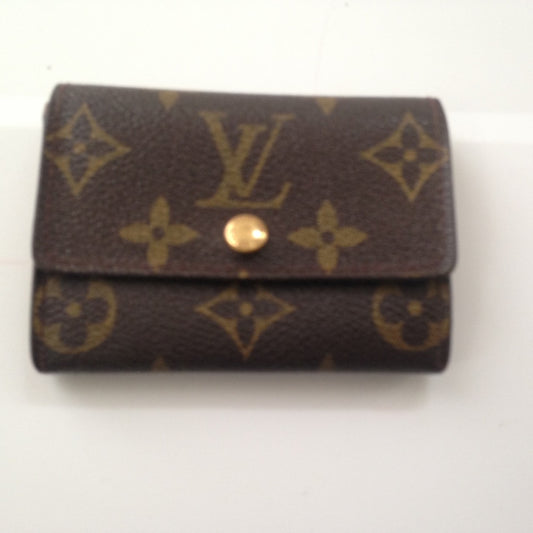 Rare, Louis Vuitton Brown Mono Coin Purse-Key Case