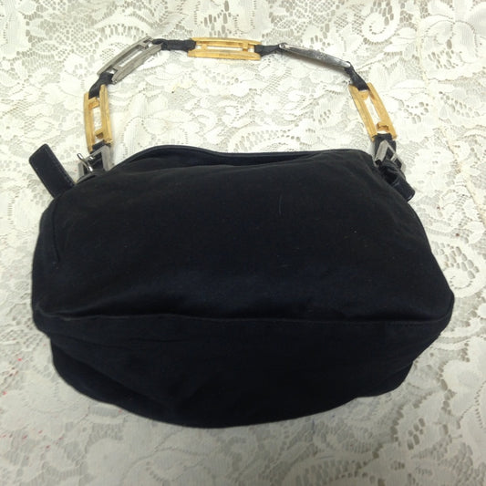 Authentic Fendi Rare Metal Mono Hip-Fanny Belt Bag