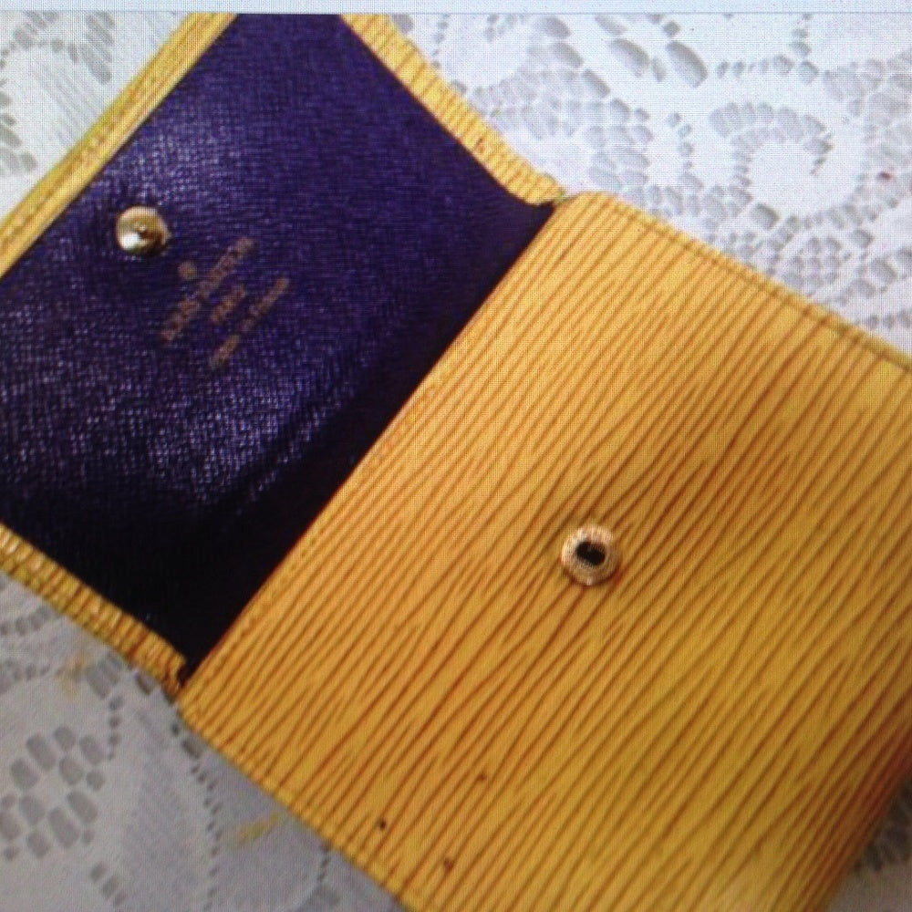 Authentic, Louis Vuitton Yellow Epi Leather Wallet