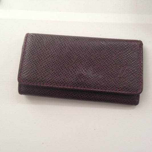 Authentic, Louis Vuitton, Burgundy Taiga Leather 4