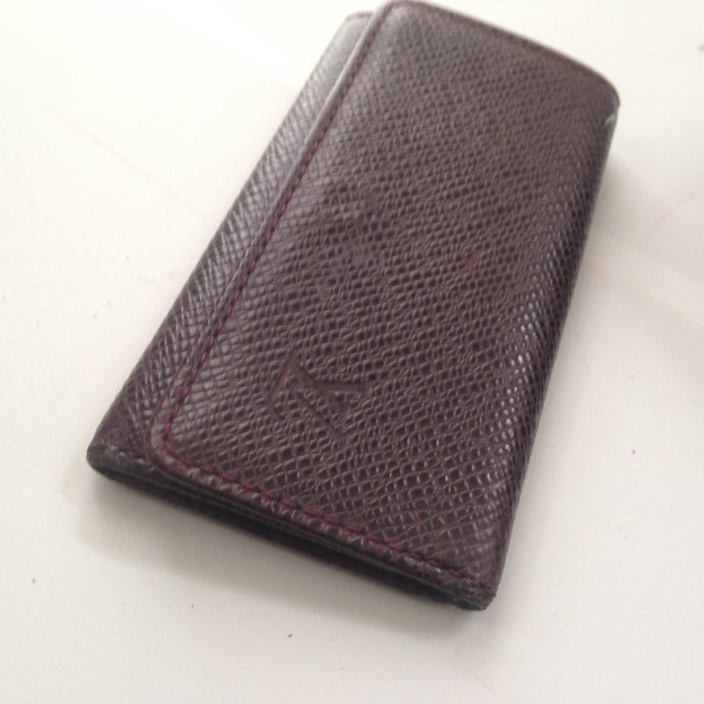 Authentic, Louis Vuitton, Burgundy Taiga Leather 4