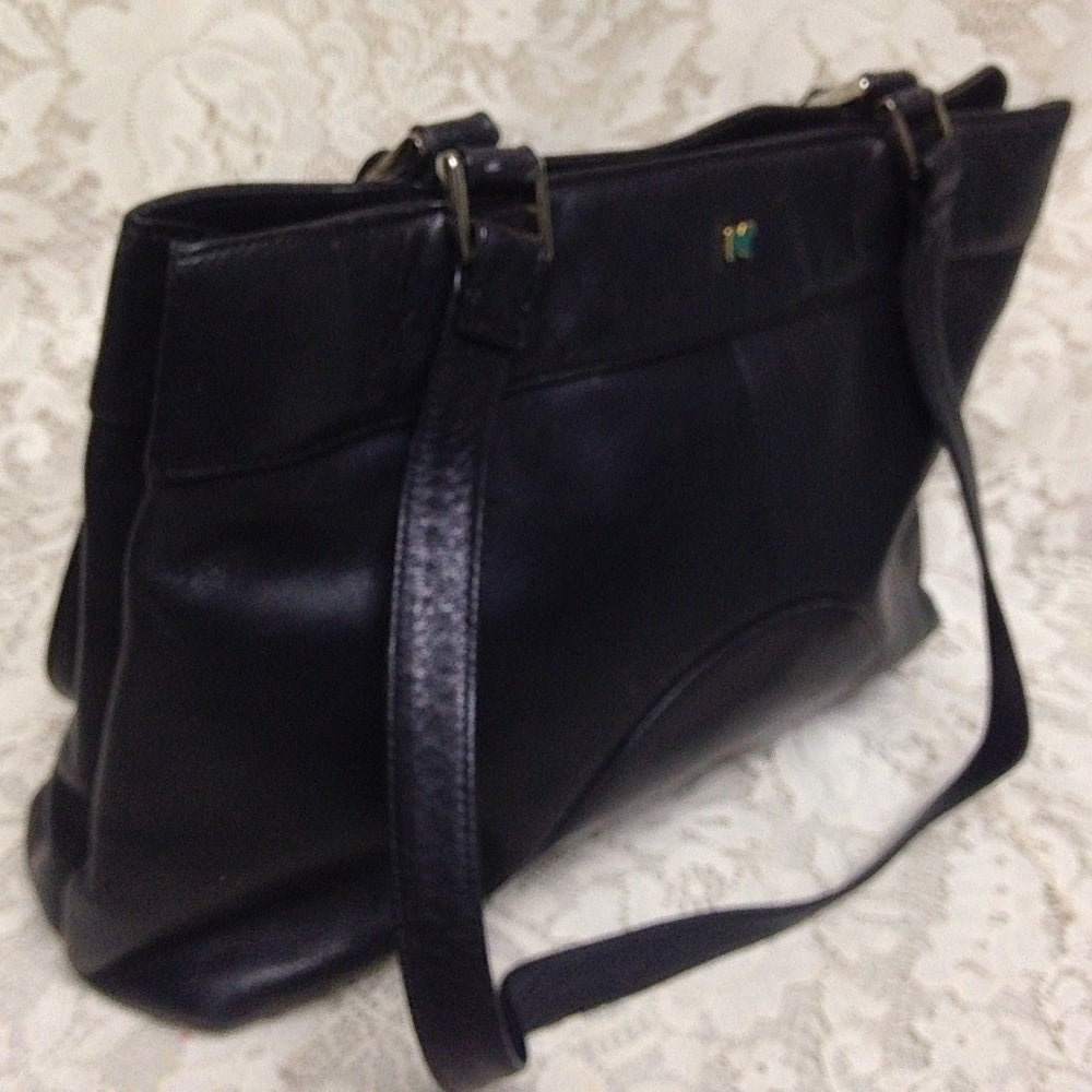 Nina Ricci Black  Leather Handbag-Shoulder Bag