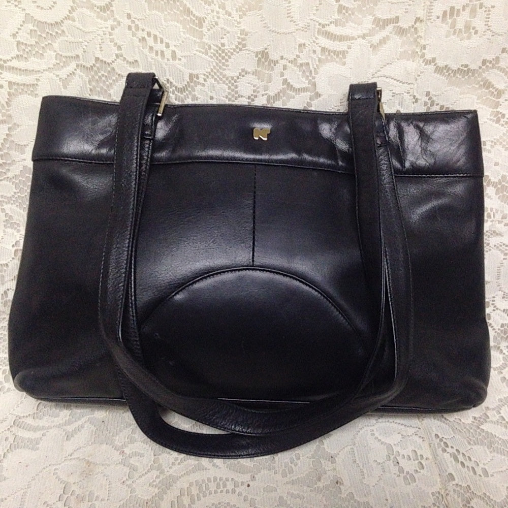 Nina Ricci Black  Leather Handbag-Shoulder Bag