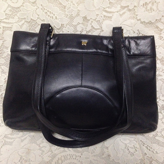 Nina Ricci Black  Leather Handbag-Shoulder Bag