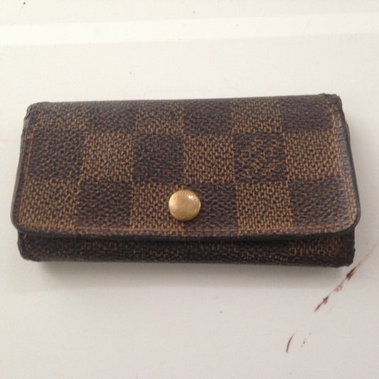Authentic, Louis Vuitton, Damier Ebene 4-Hooks Key