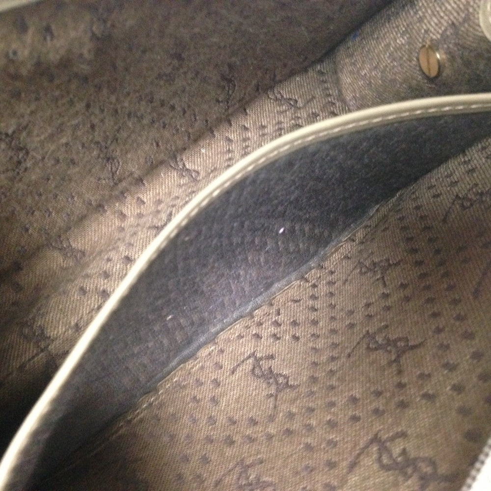 Yves Saint Laurent Coated Canvas Clutch-Crossbody