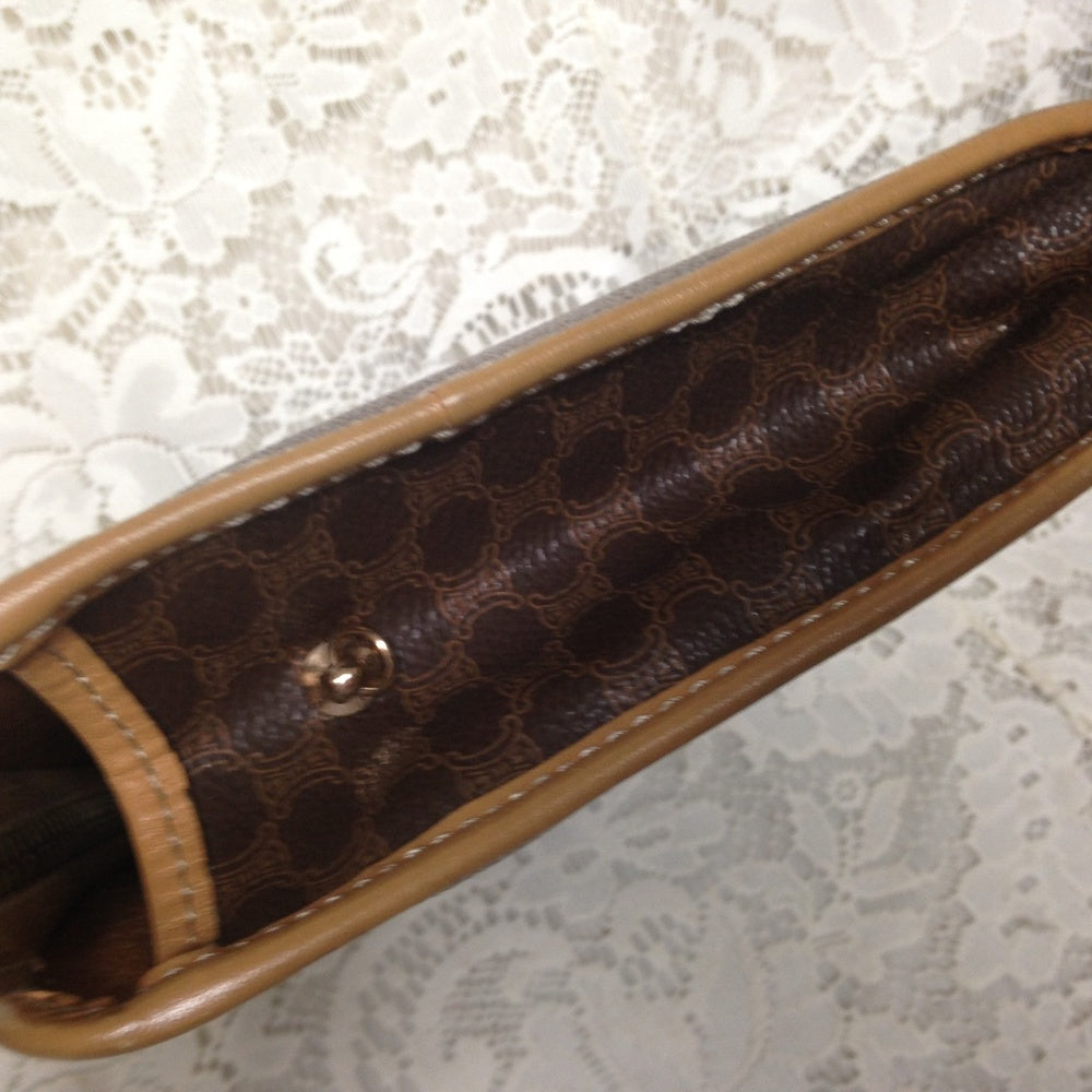Celine, Brown Mono 2-way Clutch ,Crossbody Handbag