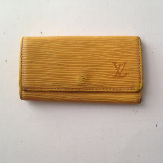 Louis Vuitton, Yellow Epi Leather 4-Hooks Key Case