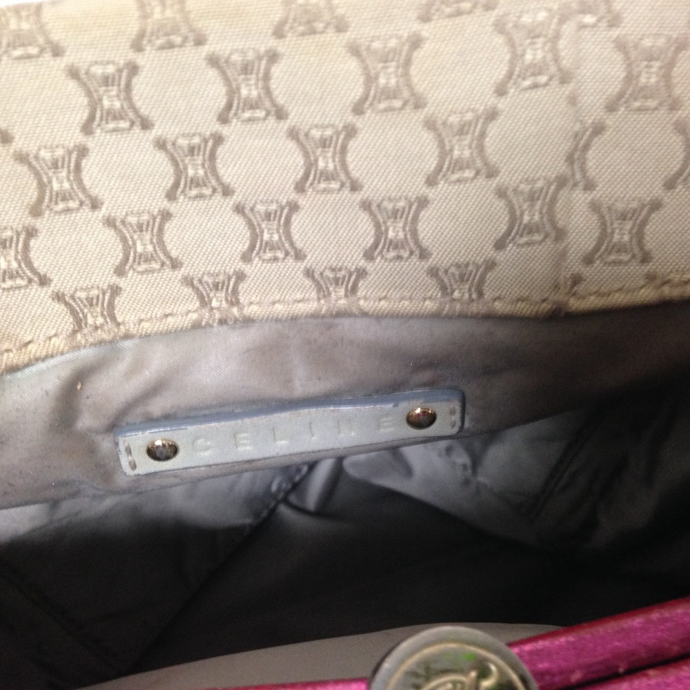Celine, Cream Macadam Handbag-Shoulder Bag