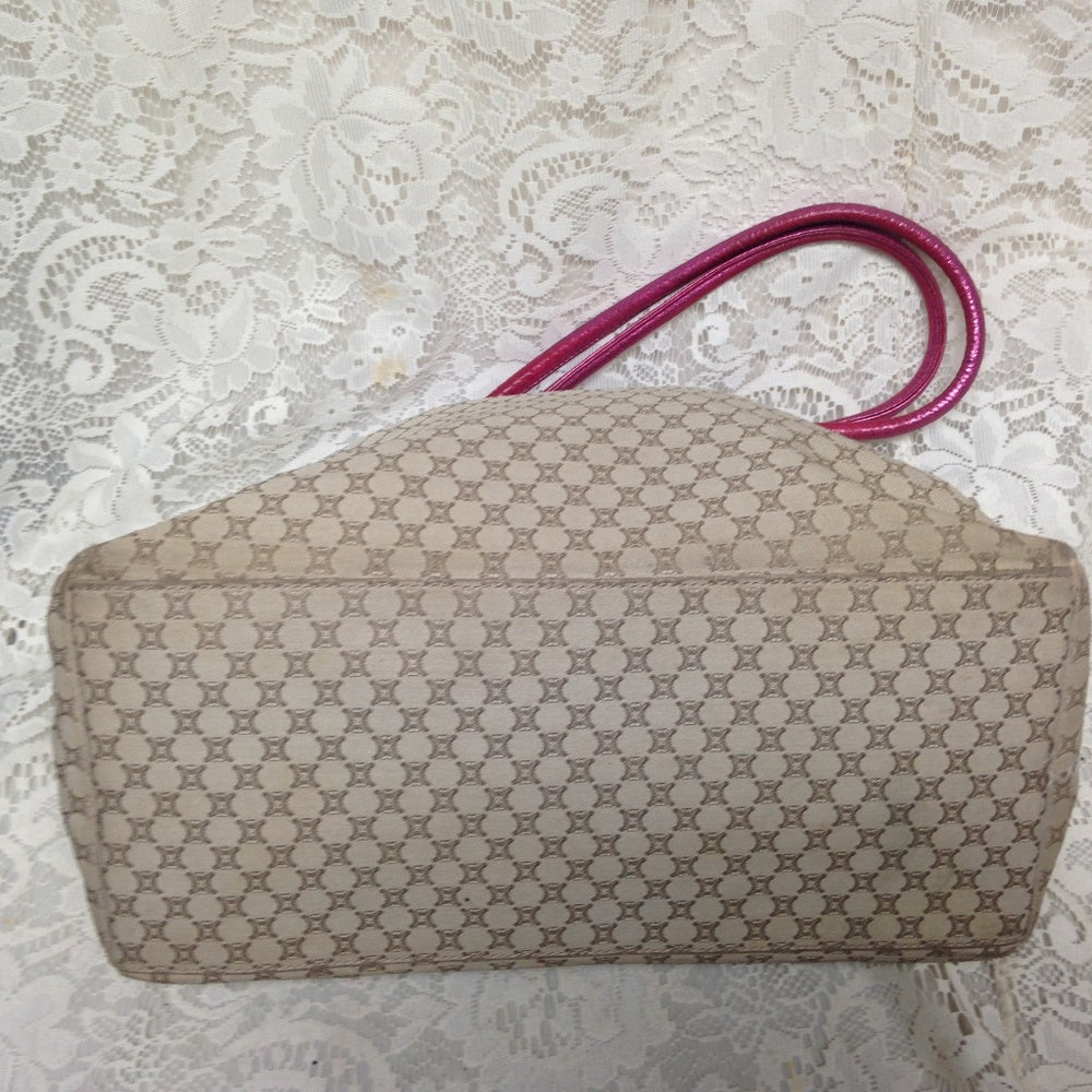 Celine, Cream Macadam Handbag-Shoulder Bag