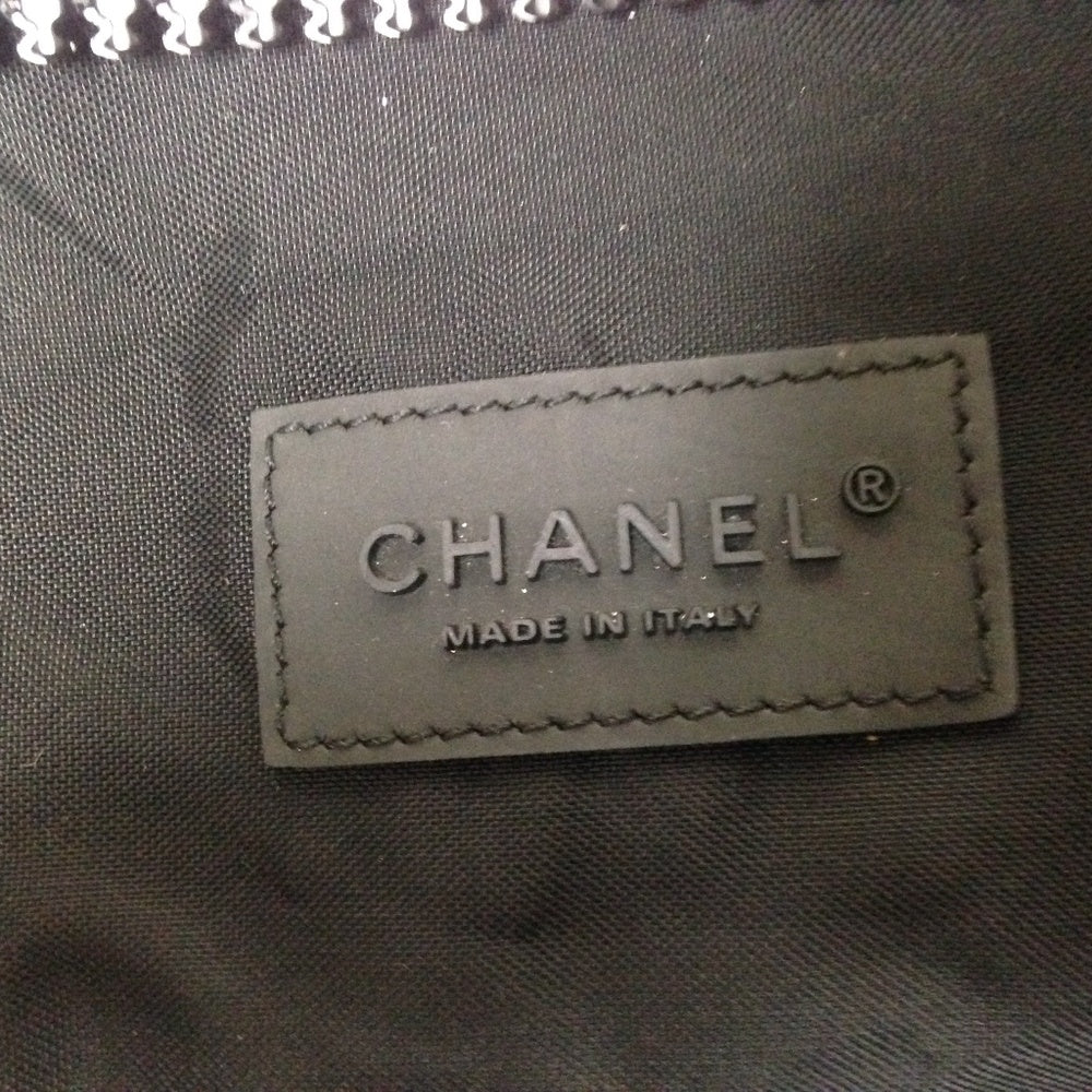 Chanel White-Black Large Weekend -Beach SBag-CB