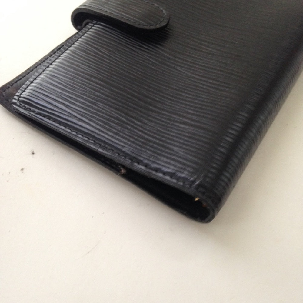 Louis Vuitton Black Epi Leather Notebook-Organizer