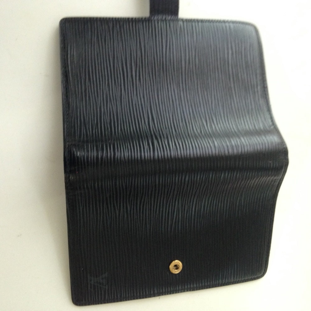 Louis Vuitton Black Epi Leather Notebook-Organizer